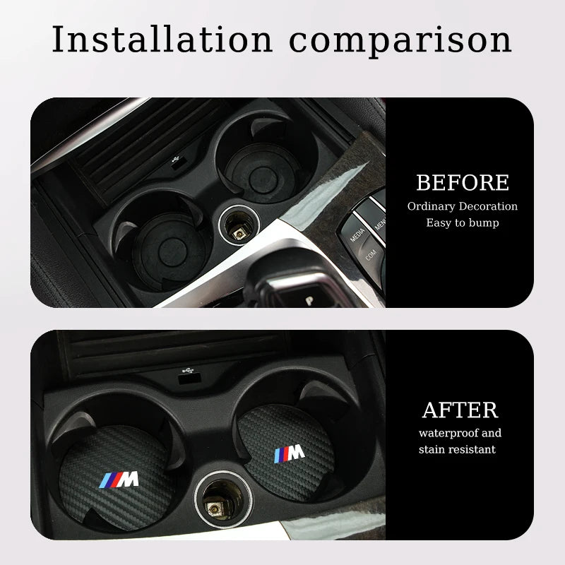 BMW Carbon Car Coaster