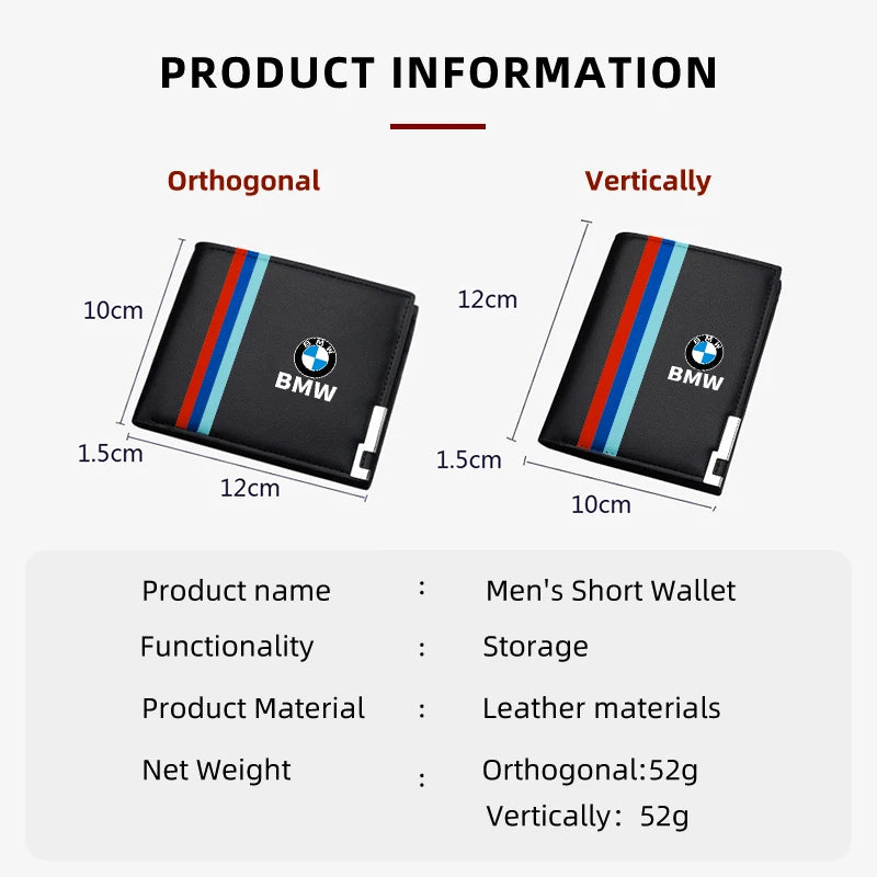 BMW Leather Car Logo Wallet