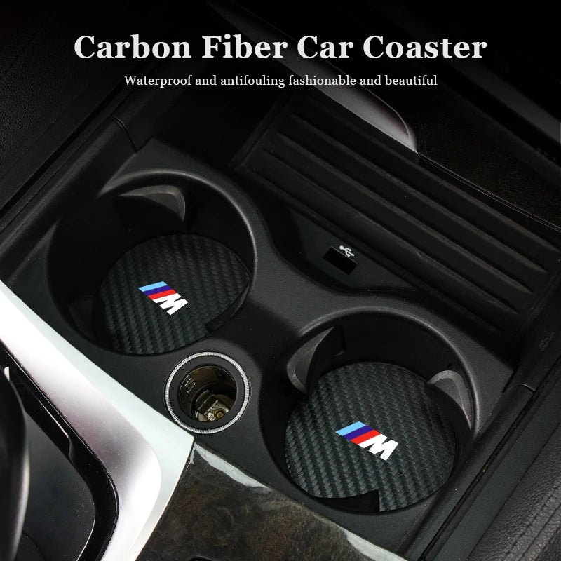 BMW Carbon Car Coaster
