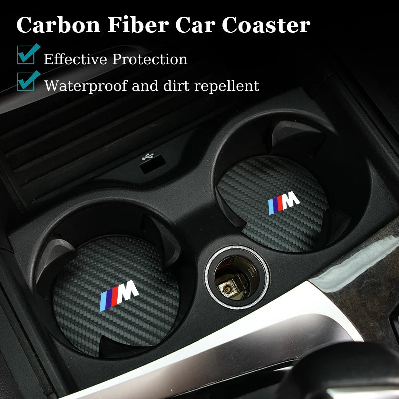 BMW Carbon Car Coaster
