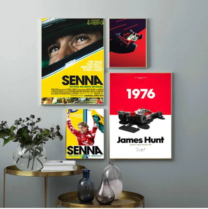 Ayrton Senna F1 Canvas