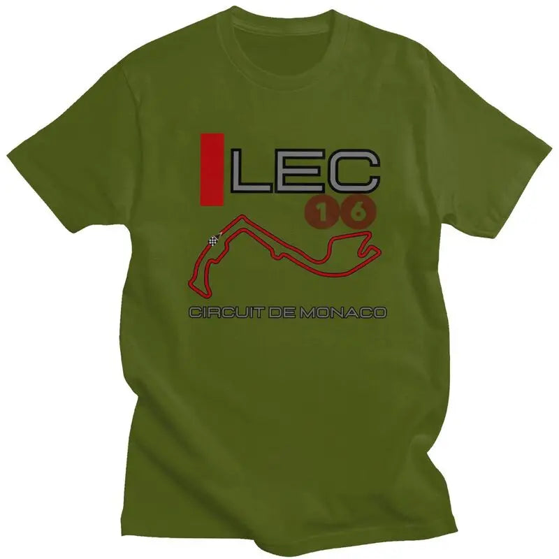 Charles Leclerc Circuit De Monaco T Shirt