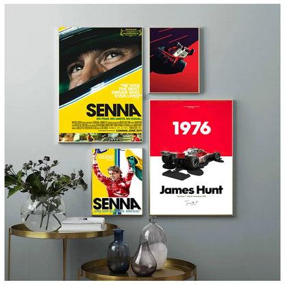 Ayrton Senna F1 Canvas