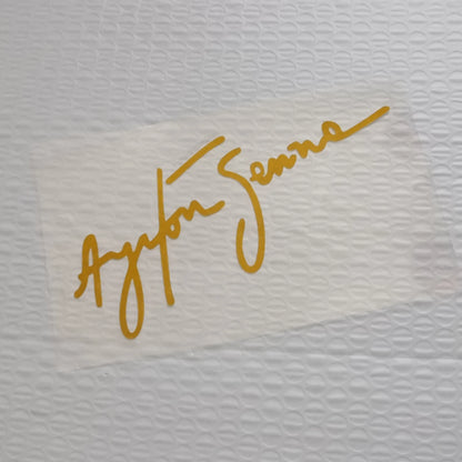 Ayrton Senna Signature Stickers
