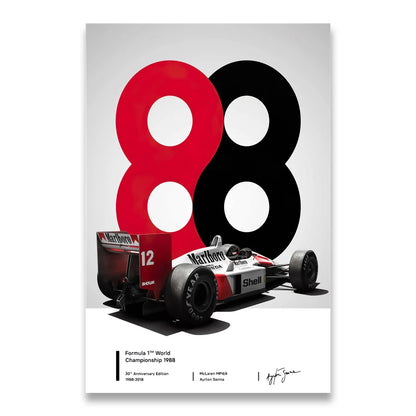 Ayrton Senna F1 Canvas