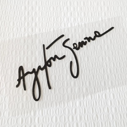 Ayrton Senna Signature Stickers