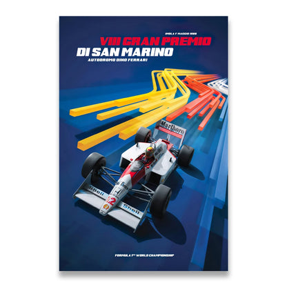 Ayrton Senna F1 Canvas