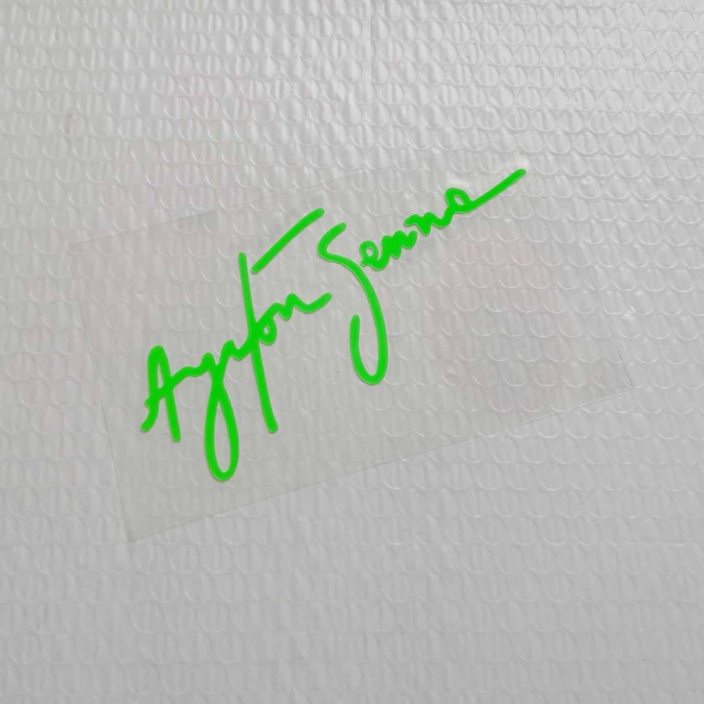 Ayrton Senna Signature Stickers