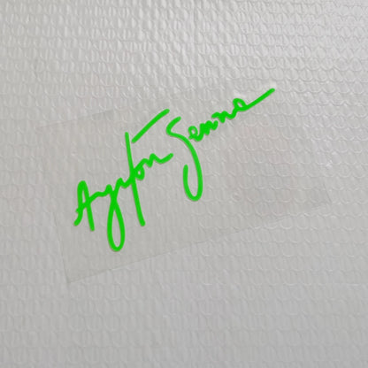 Ayrton Senna Signature Stickers