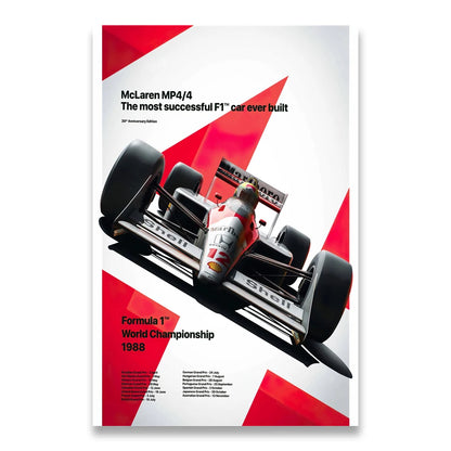 Ayrton Senna F1 Canvas