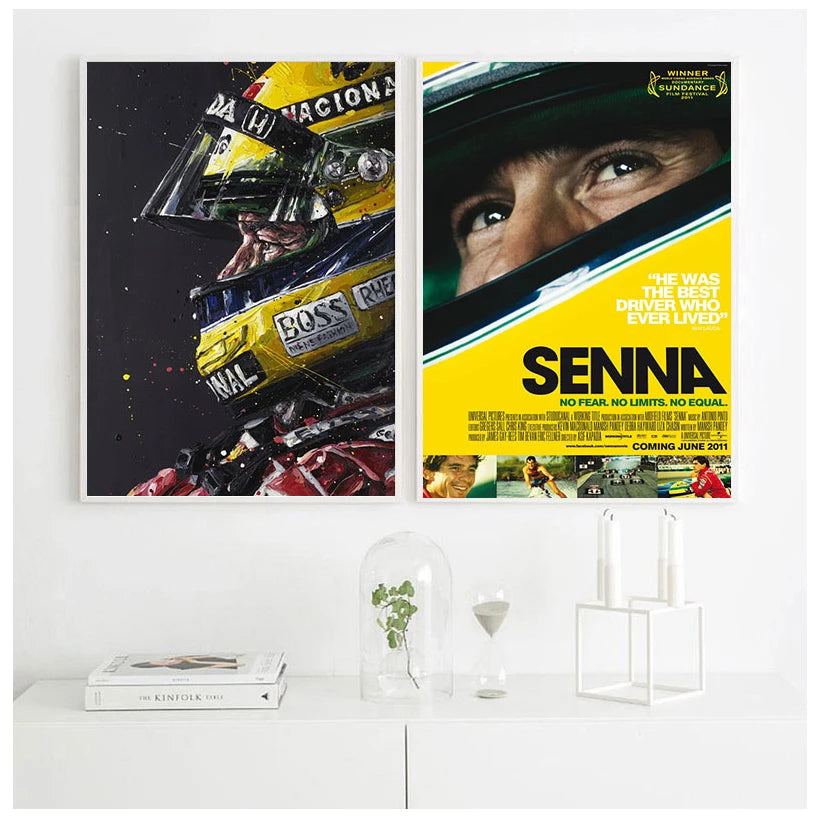 Ayrton Senna F1 Canvas
