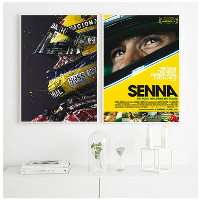 Ayrton Senna F1 Canvas