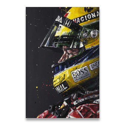 Ayrton Senna F1 Canvas