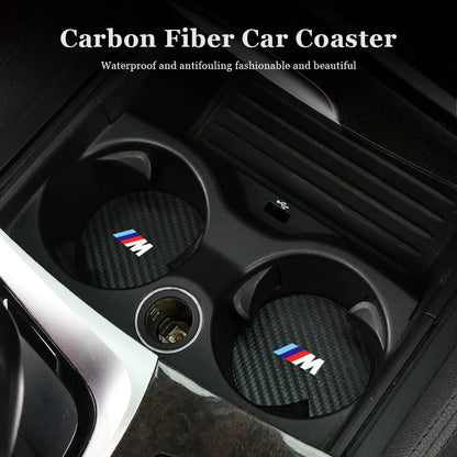 BMW Carbon Car Coaster