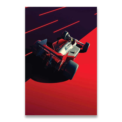 Ayrton Senna F1 Canvas