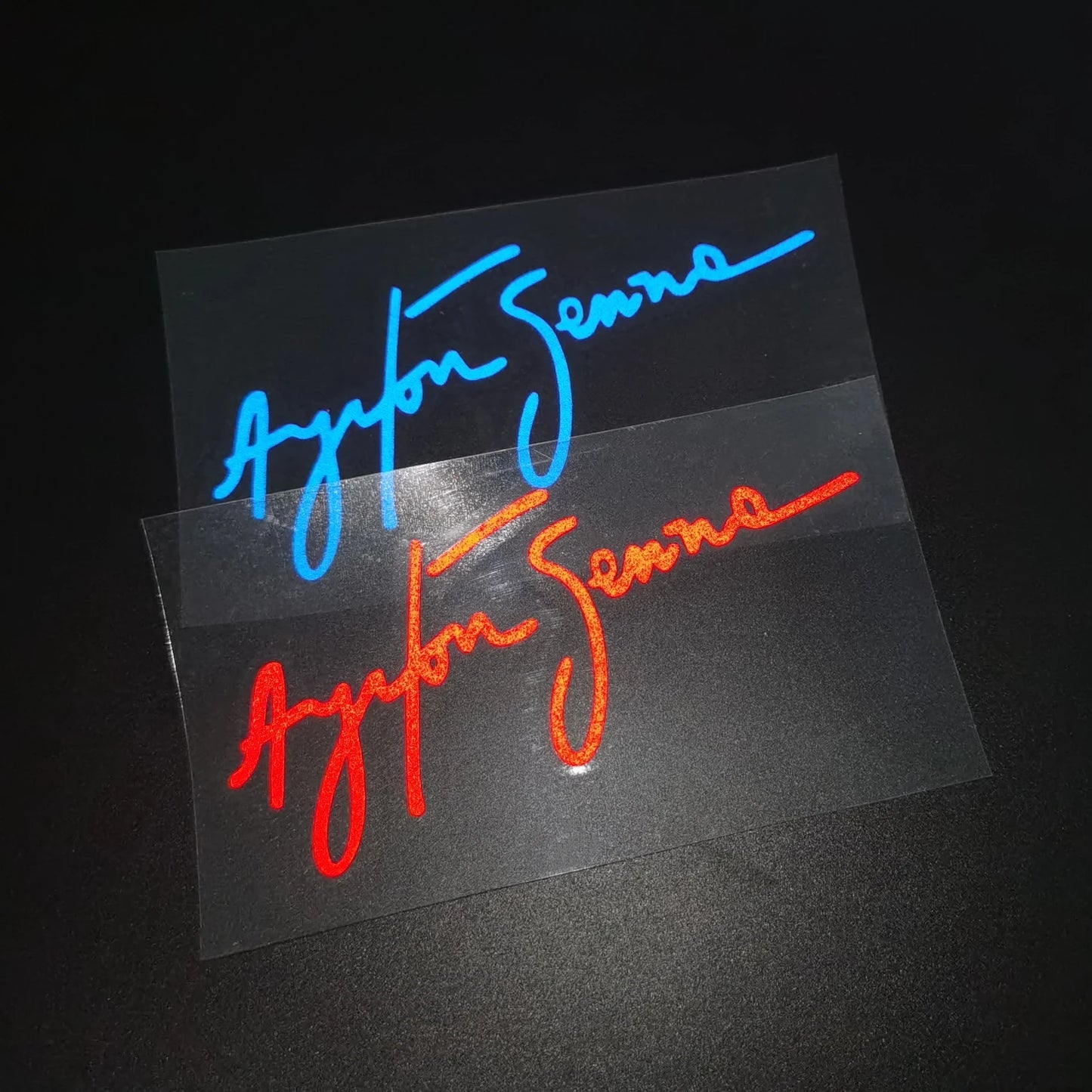 Ayrton Senna Signature Stickers