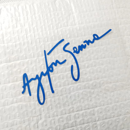 Ayrton Senna Signature Stickers