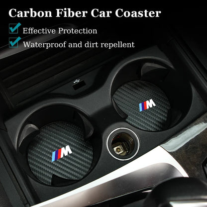 BMW Carbon Car Coaster