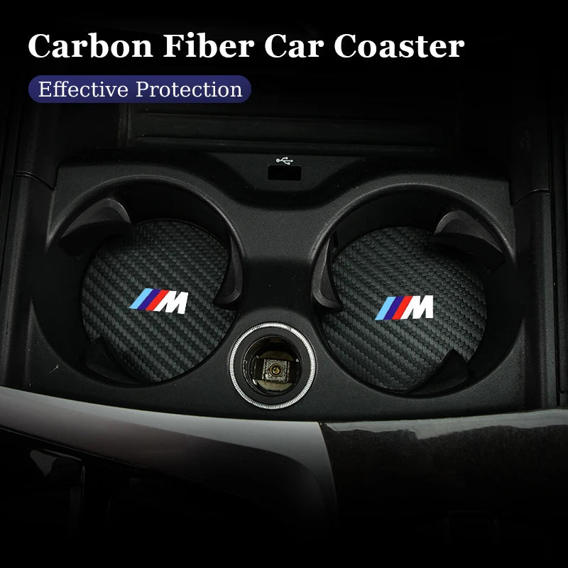 BMW Carbon Car Coaster