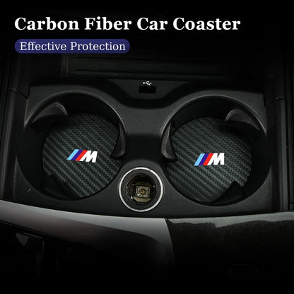 BMW Carbon Car Coaster