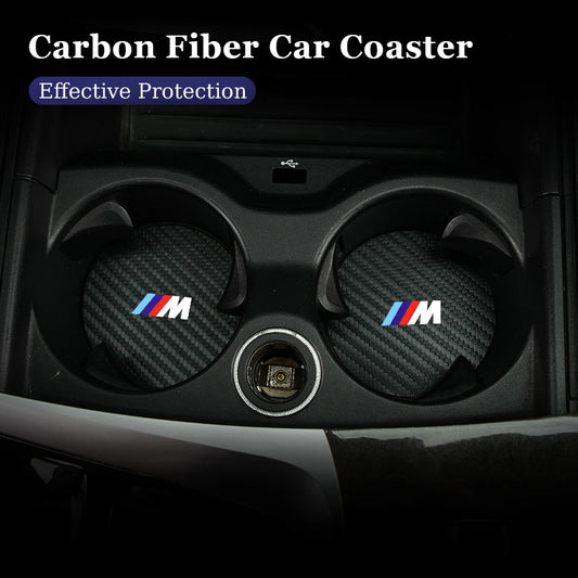 BMW Carbon Car Coaster